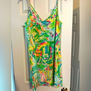SOLD.   EUC Lilly Pulitzer Lela Silk Dress. Size Large.